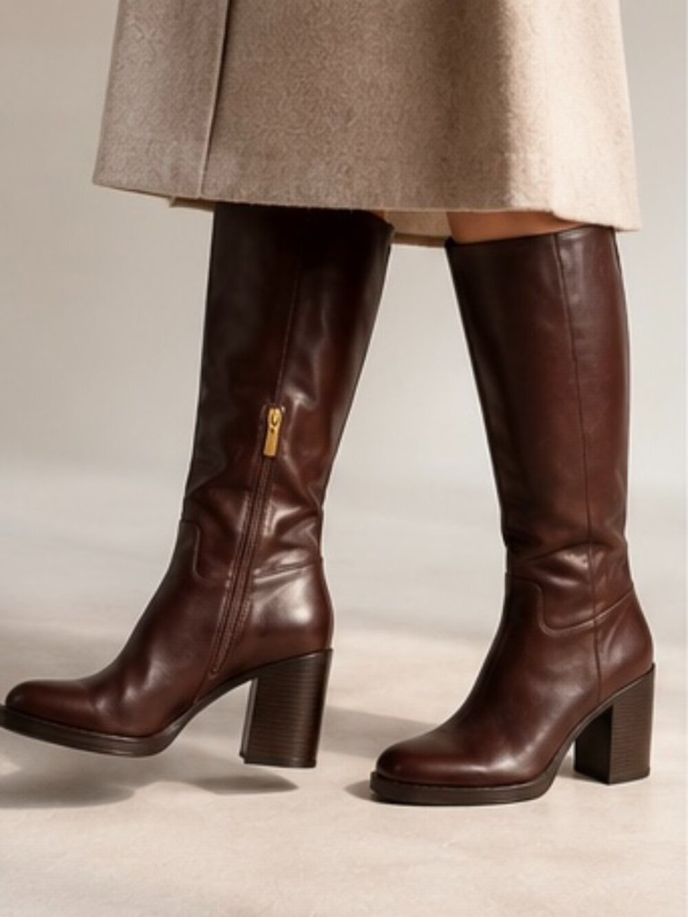 Vince Camuto Leather Knee-High Boots
